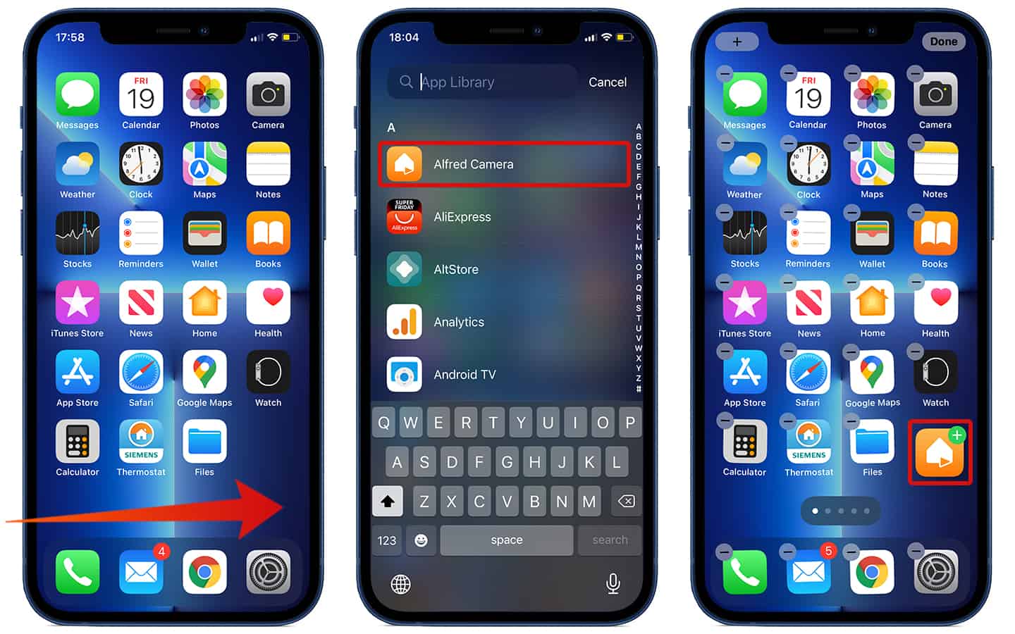 restore hidden apps on iphone