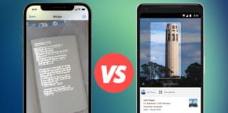 live text vs lens