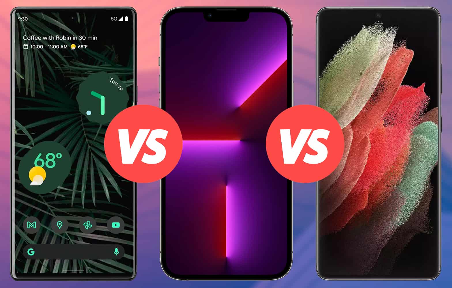 pixel 6 vs 13 pro max vs s21 ultra